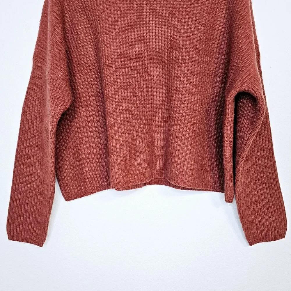 New! Madewell Cashmere Wool Soft Knit Oversized Turtleneck Cozy Sweater